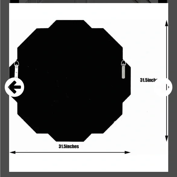 Beveled Hexagon Mirror
